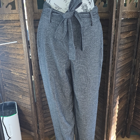 a new day Charcoal Tie-Waist Trousers - Picture 1 of 4